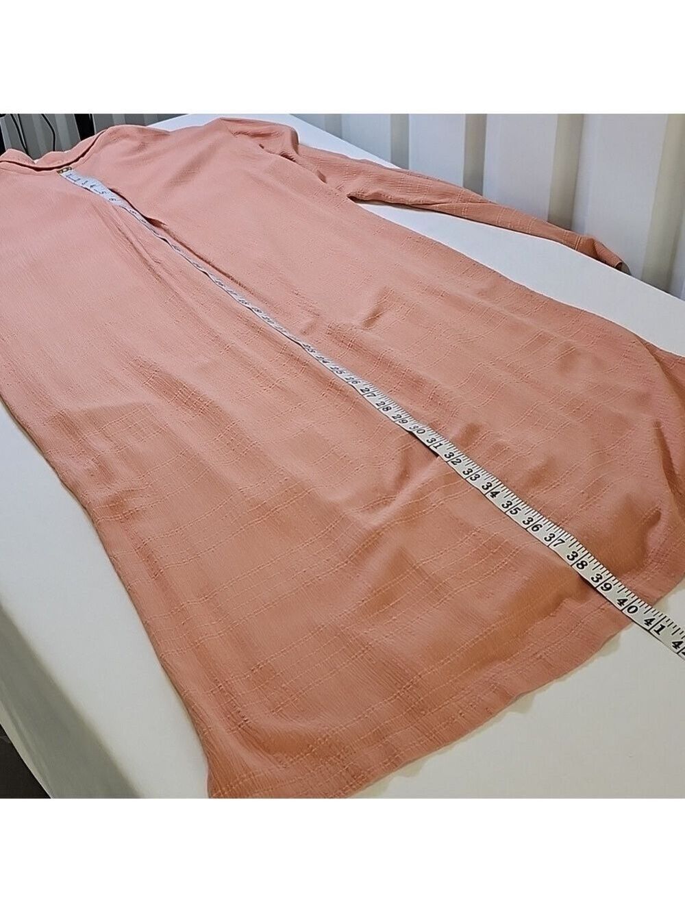 Free People Womens Orange Button-Up Long Shirt Dress Size Small - Picture 8 of 8